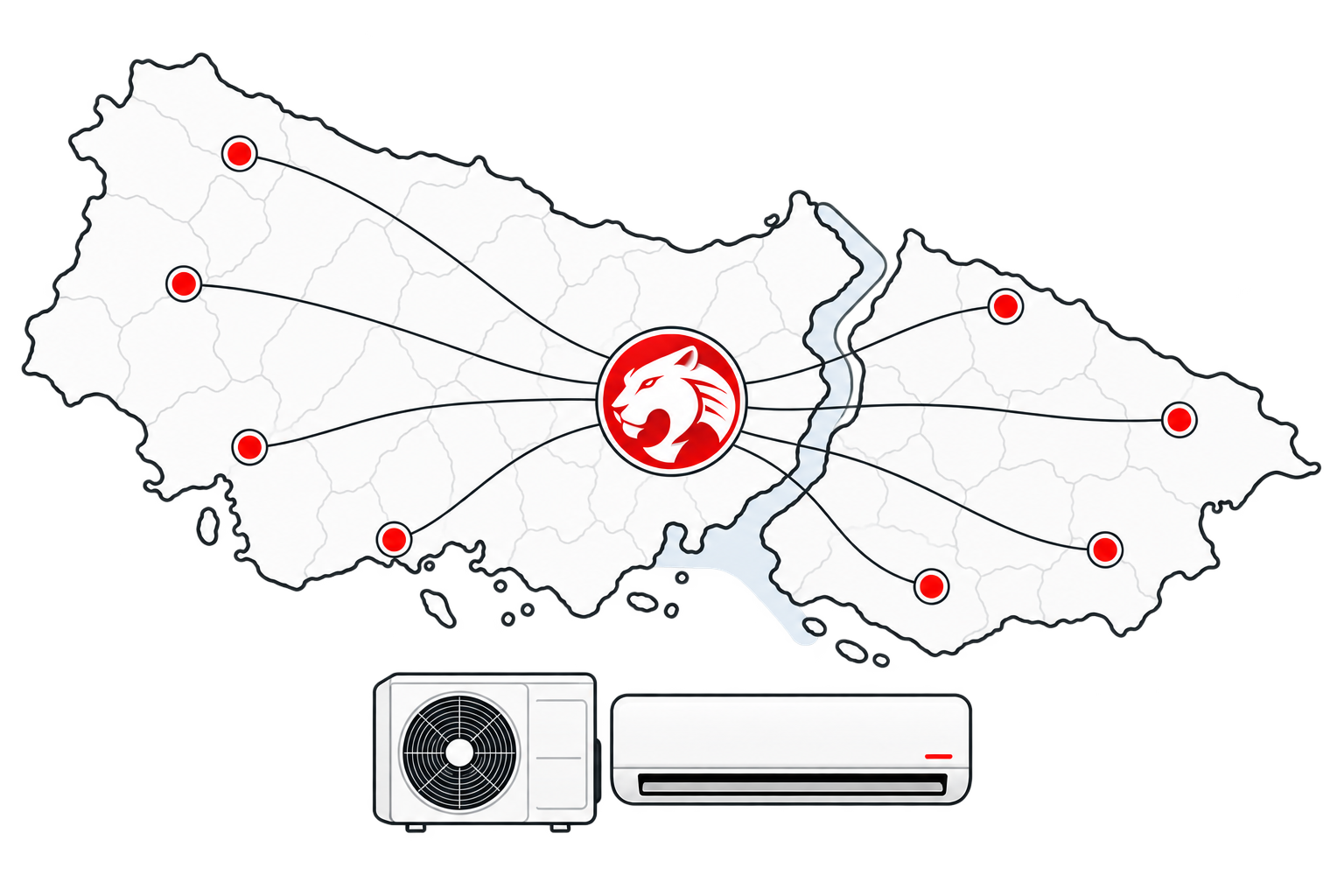 Pars Klima İstanbul Avrupa Yakası hizmet ağı